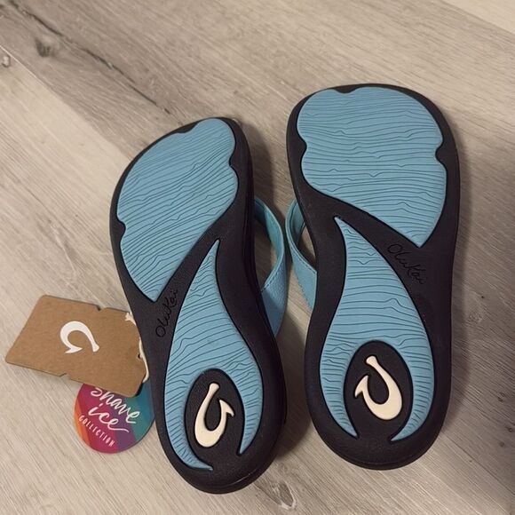 NWT- OluKai- KULAPA KAI- Shave ice edition-Cotton Candy/Black- Size US women’s 6 - Picture 6 of 10